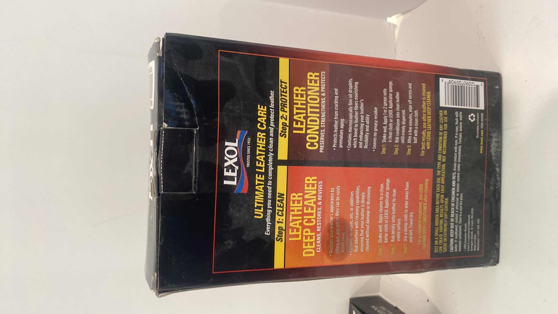 Photo 1 of LEXOL ULTIMATE LEATHER CARE KIT & COCONIX LEATHER & VINYL REPAIR KIT
