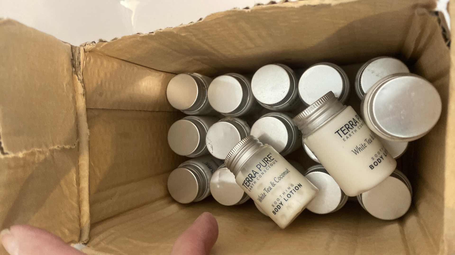 Photo 1 of TRAVEL SIZE TERRA PURE BOX OF 60 CONDITIONER & BOX OF 15 BODY LOTION