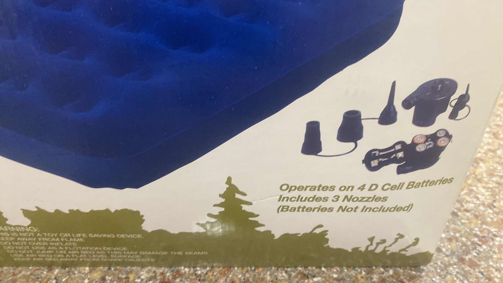 Photo 1 of NIB QUEEN FLOCKED BED