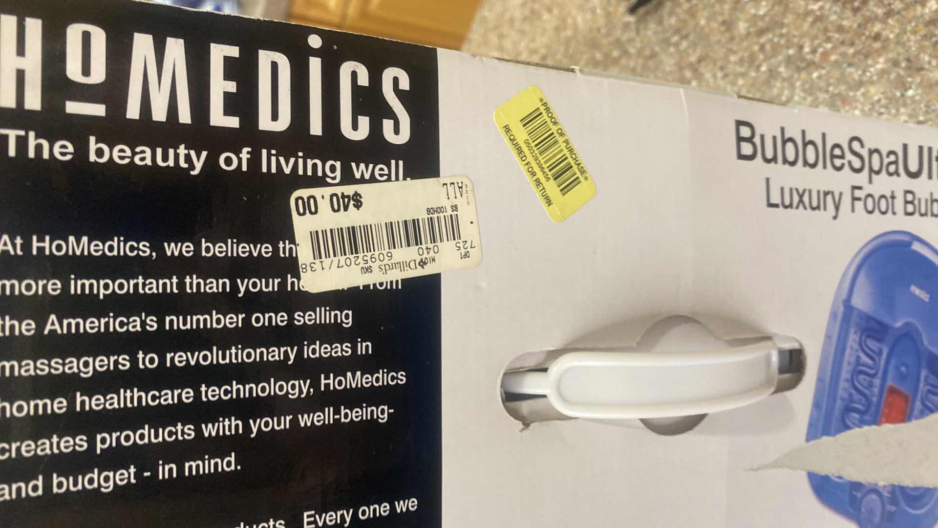 Photo 1 of HOMEDICS BUBBLE SPA ULTRA