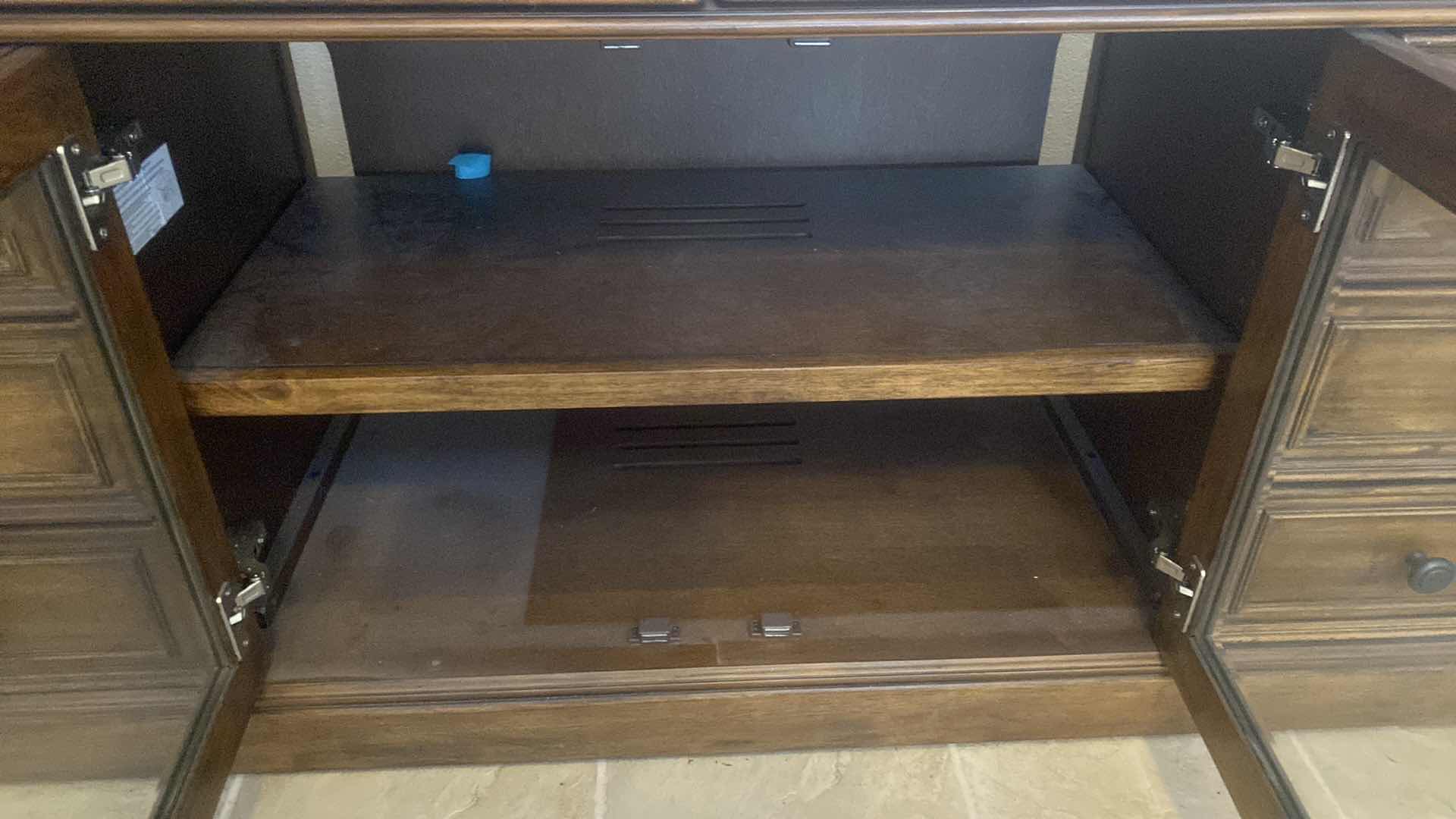 Photo 1 of WOOD FARMHOUSE STYLE SIDEBOARD/ENTERTAINMENT CENTER 66“ x 20“ H31”