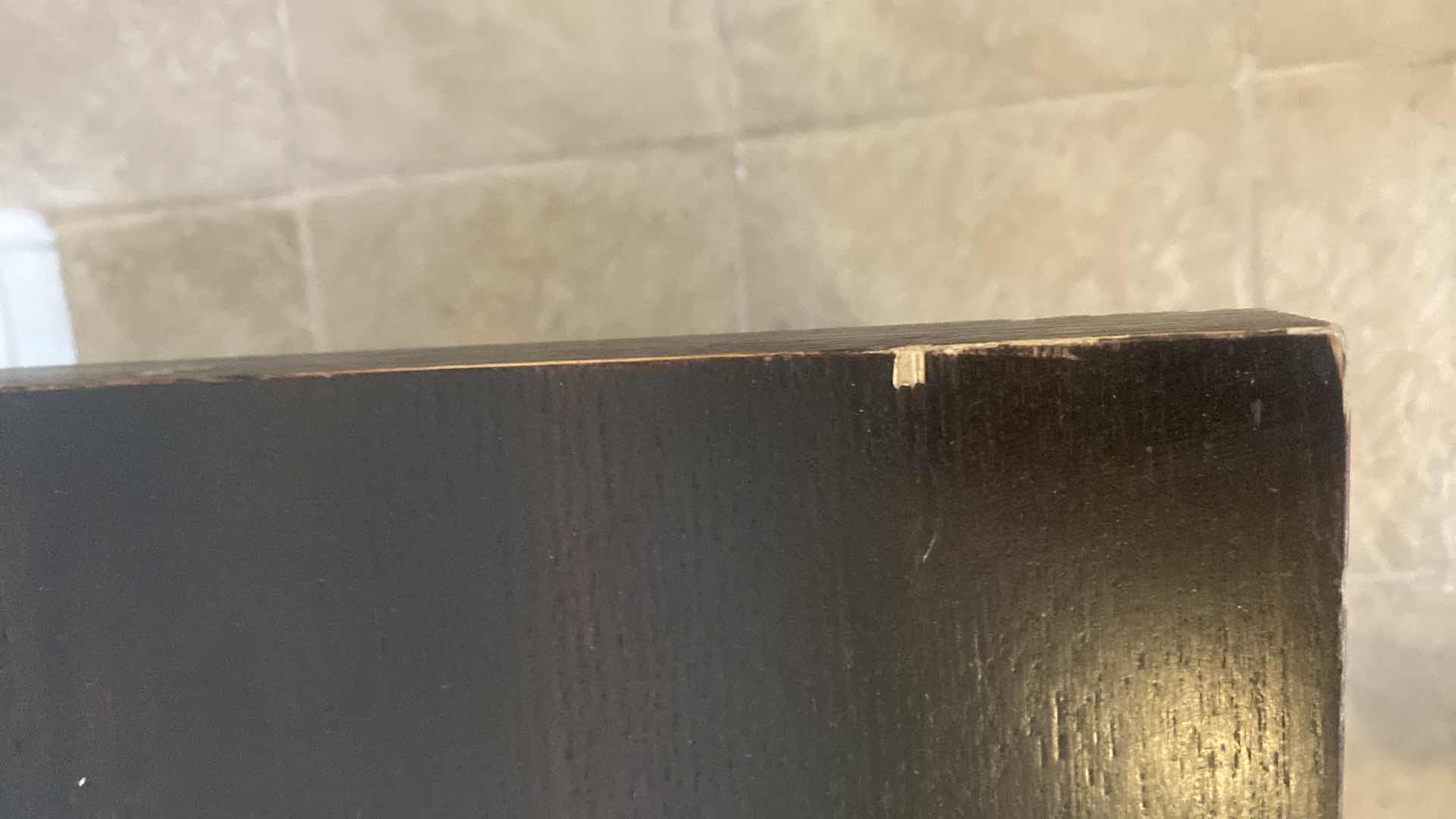 Photo 1 of BLACK WOOD END TABLE 26“ x 21“ H22”