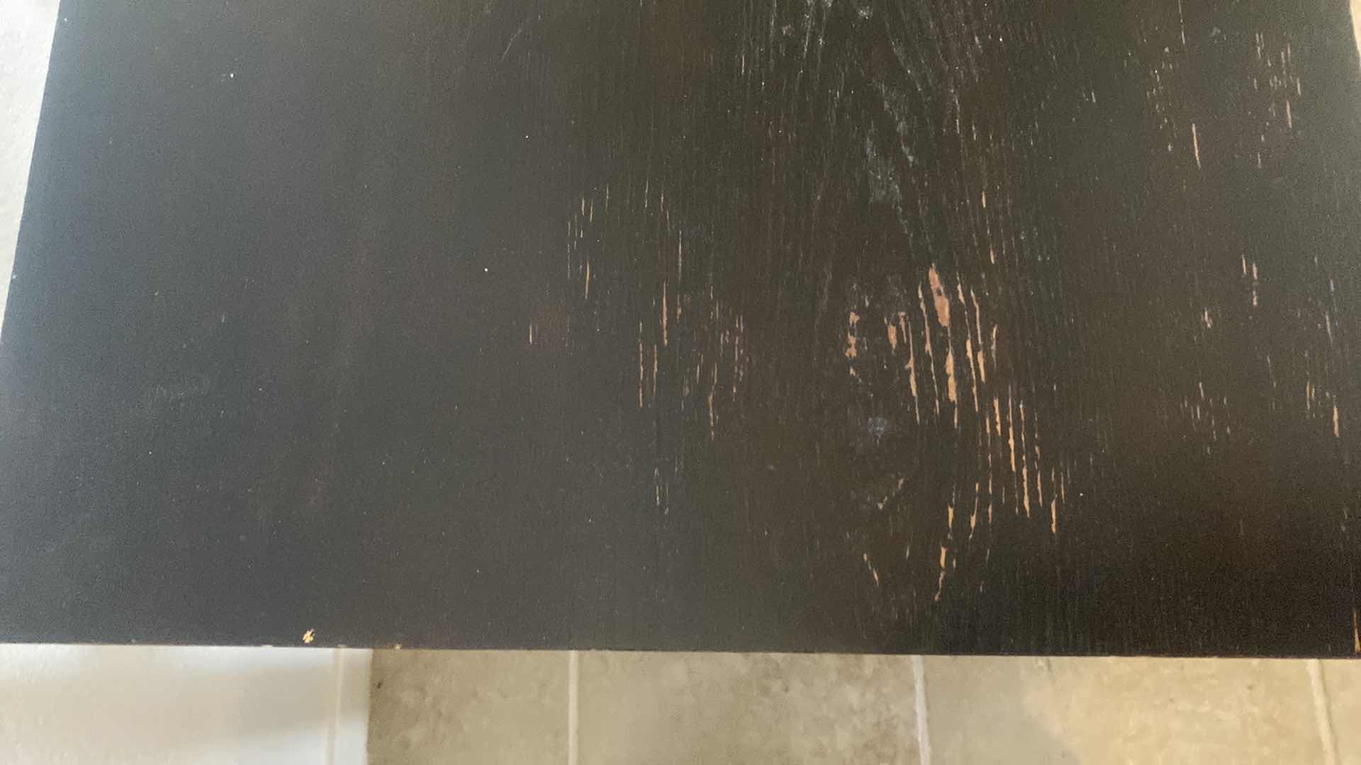 Photo 1 of BLACK WOOD END TABLE 26“ x 21“ H22”