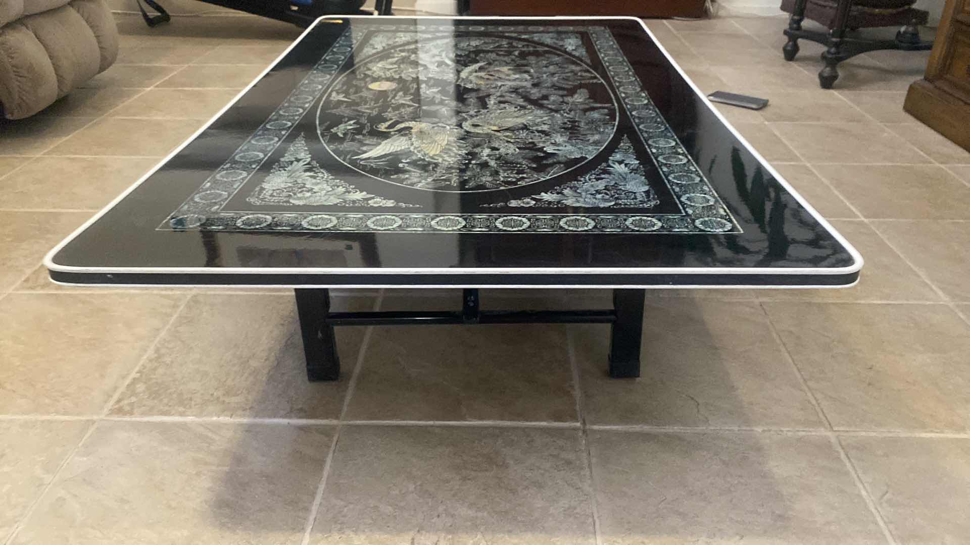 Photo 1 of AISIAN INSPIRED FOLDING TABLE 48” x 30” H11”