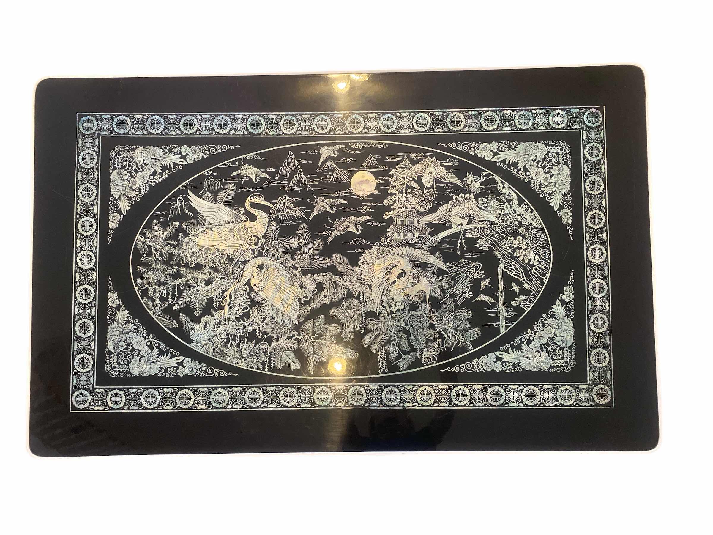 Photo 1 of AISIAN INSPIRED FOLDING TABLE 48” x 30” H11”