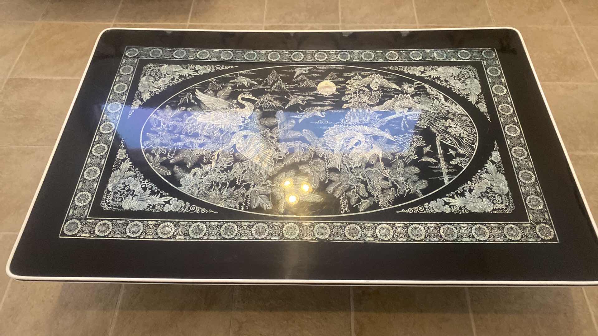 Photo 1 of AISIAN INSPIRED FOLDING TABLE 48” x 30” H11”