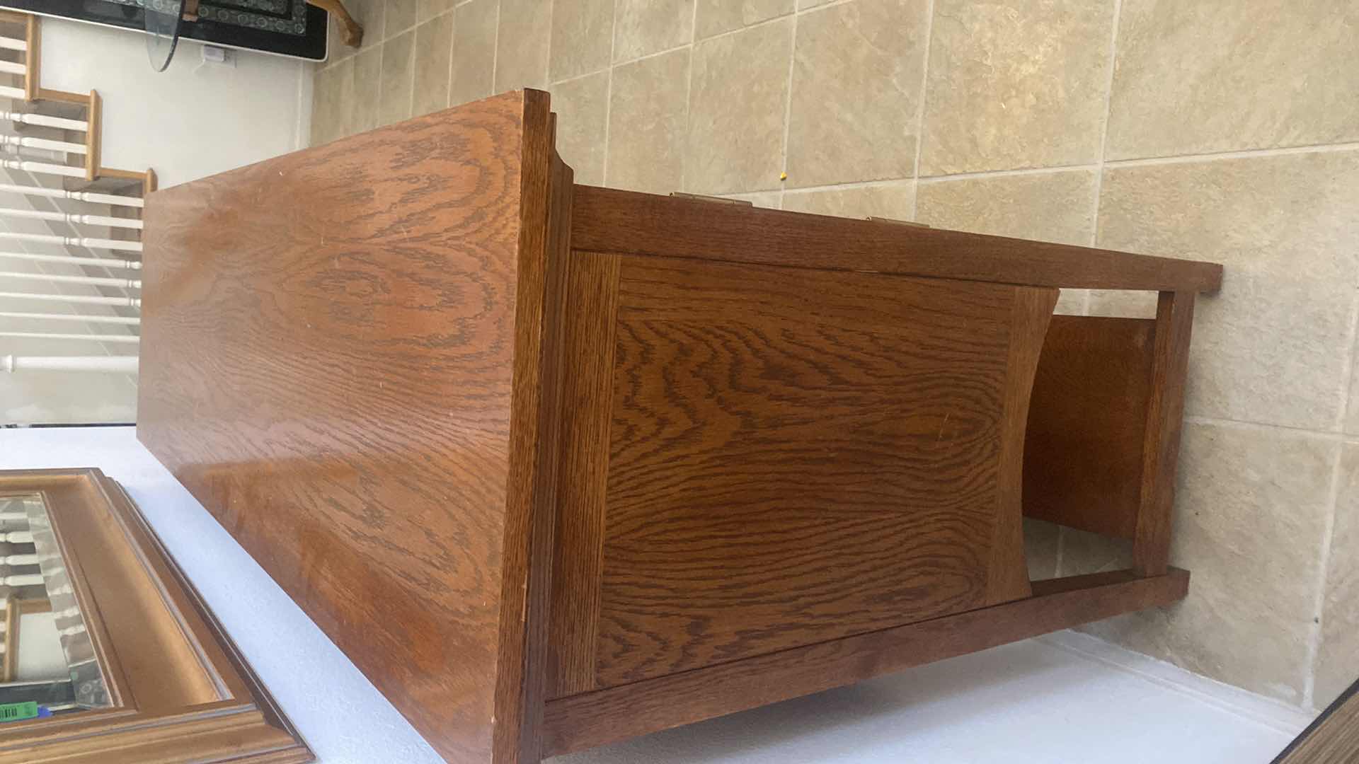 Photo 1 of OAK WOOD BUFFET/SIDEBOARD 57 1/2“ x 17“ H36 1/2”