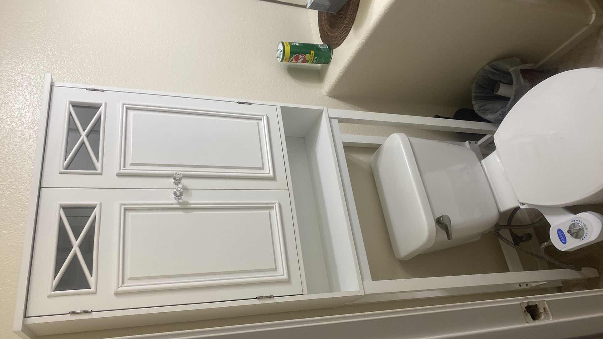 Photo 1 of WHITE STORAGE ABOVE TOILET 24“ x 7 1/2“ H68”