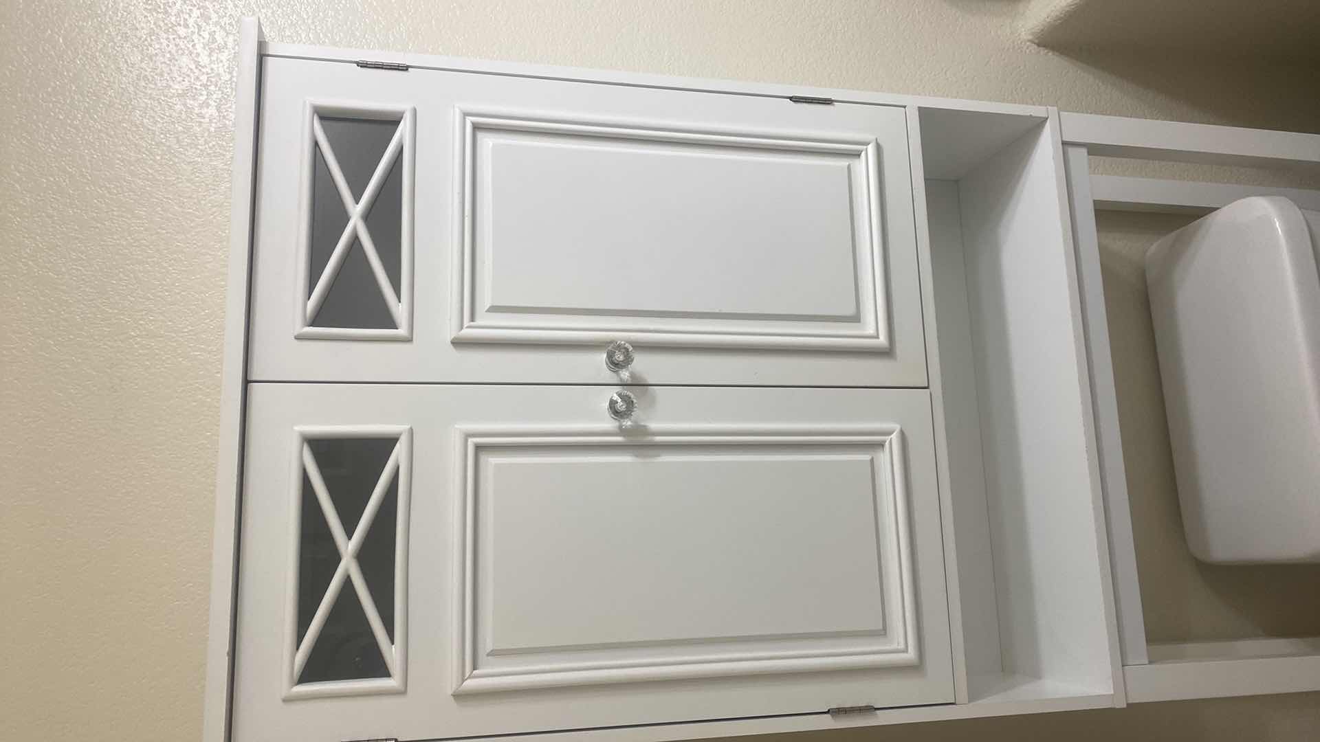 Photo 1 of WHITE STORAGE ABOVE TOILET 24“ x 7 1/2“ H68”