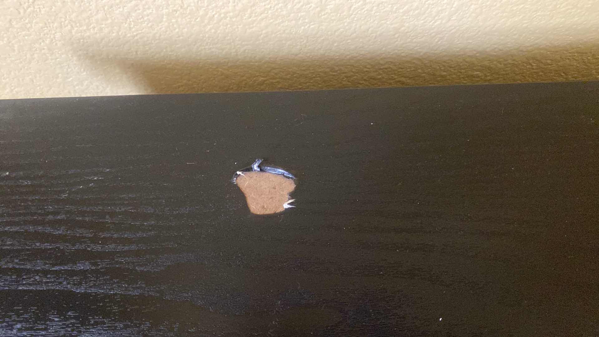 Photo 1 of BLACK WOOD DESK 47” x 21 1/2” H33”