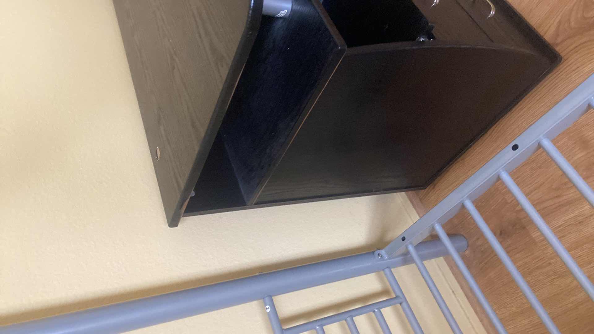 Photo 1 of BLACK WOOD DESK 47” x 21 1/2” H33”