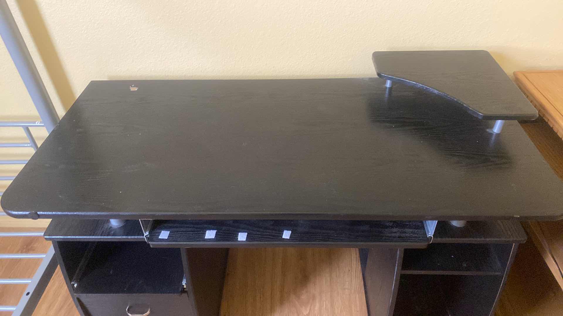 Photo 1 of BLACK WOOD DESK 47” x 21 1/2” H33”