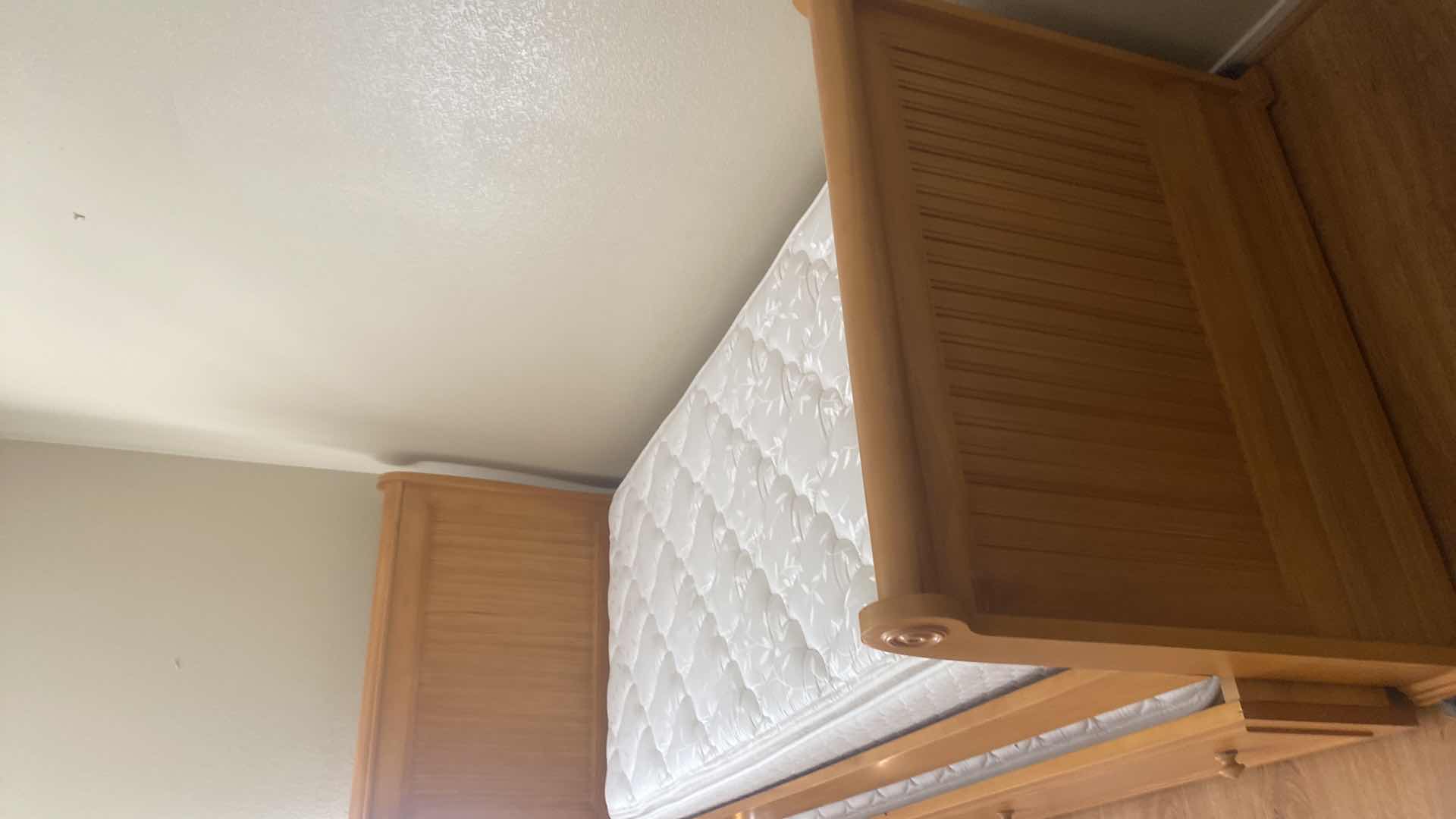 Photo 1 of CAFE KID WOOD TRUNDLE BED-FRAME INCLUDES MATTRESSES 43 1/2” x 87” H53”