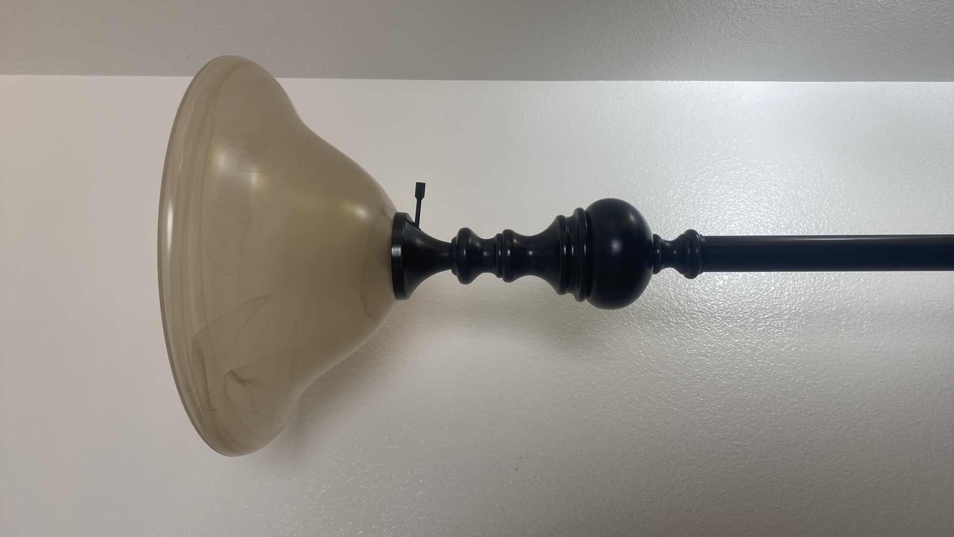 Photo 1 of TORCHIERE LAMP WITH GLASS FIXTURE H72”