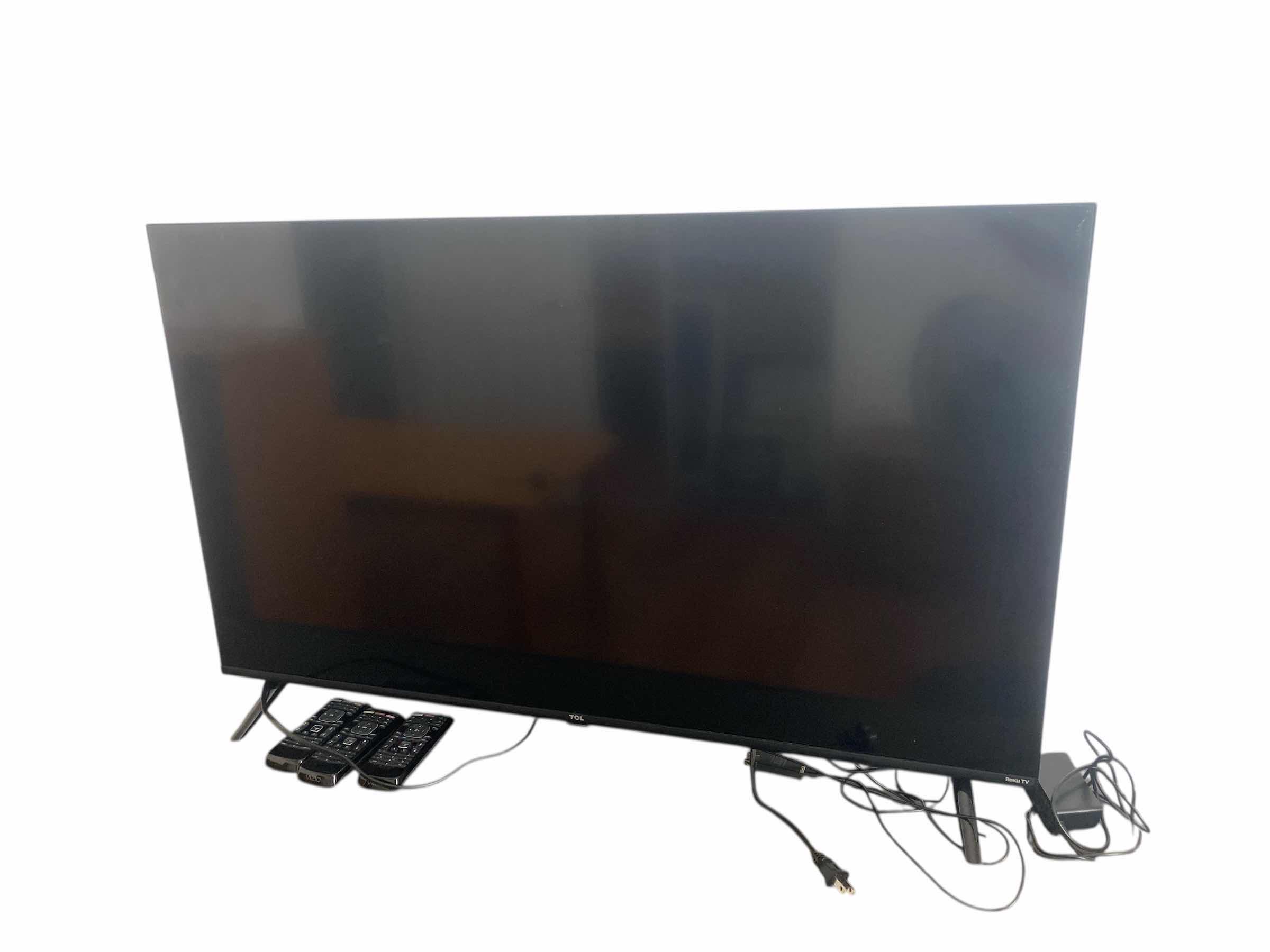 Photo 1 of 43” TCL TV - VARIOUS REMOTES - UNABLE TO TEST