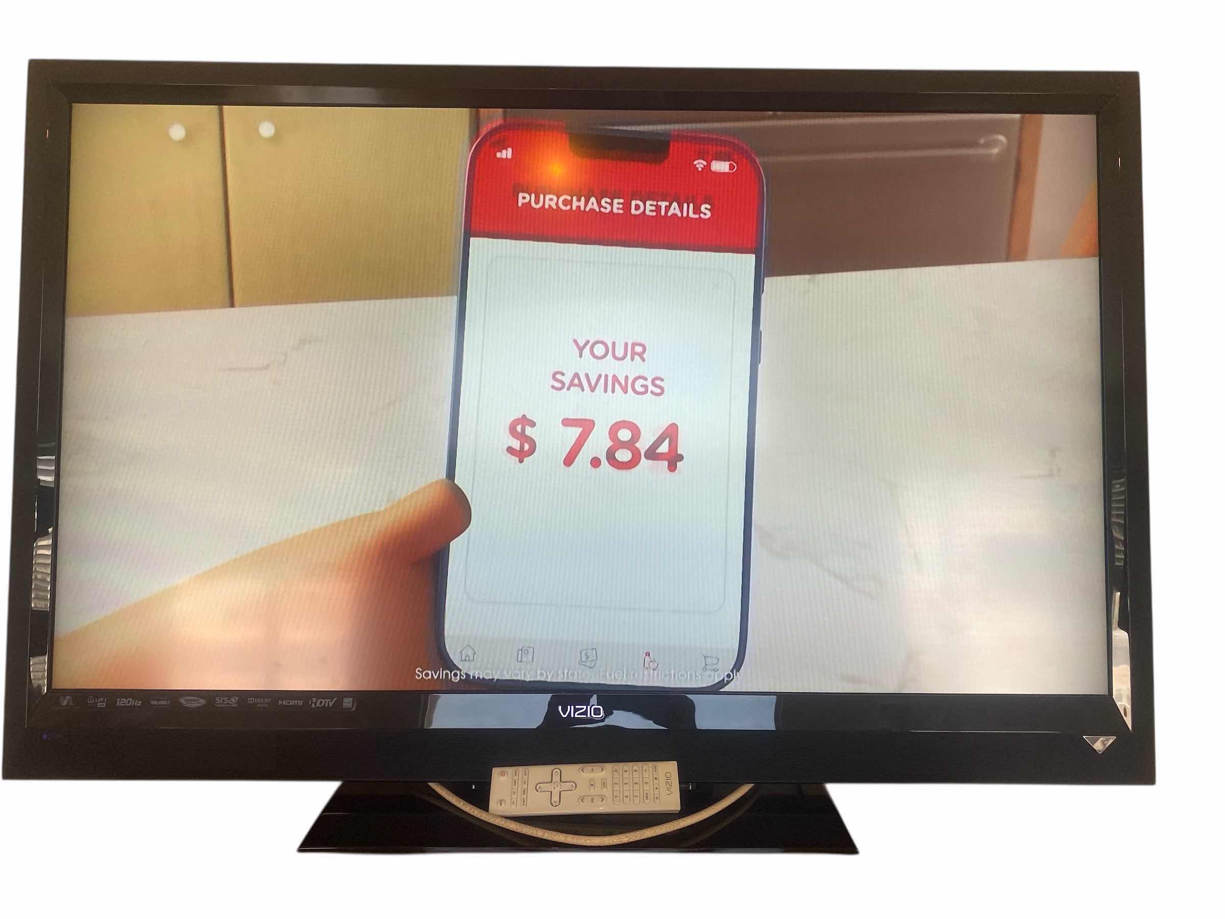 Photo 1 of 47” VIZIO TV WITH REMOTE