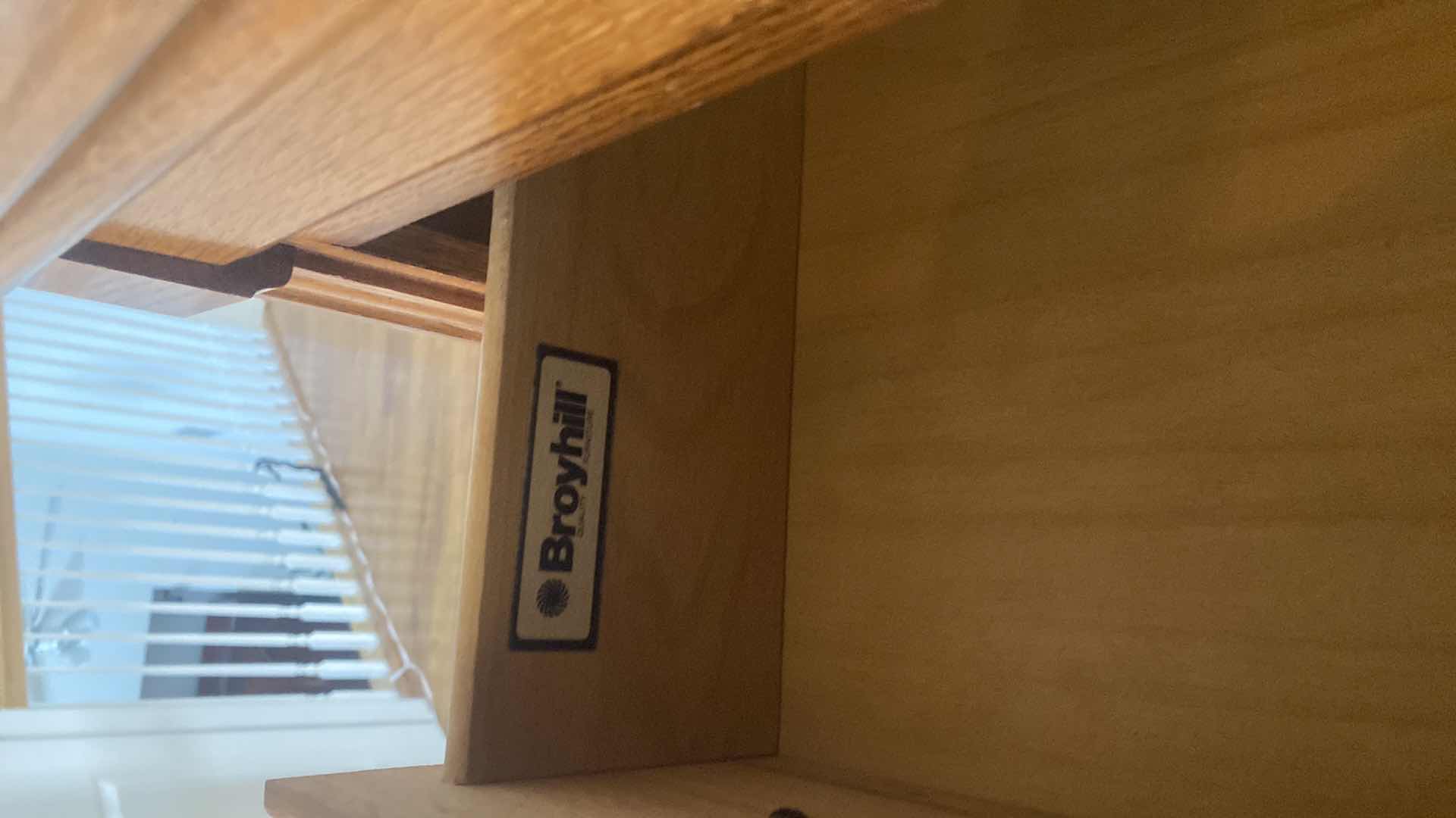 Photo 6 of BROYHILL OAK WOOD 5 DRAWER CHEST