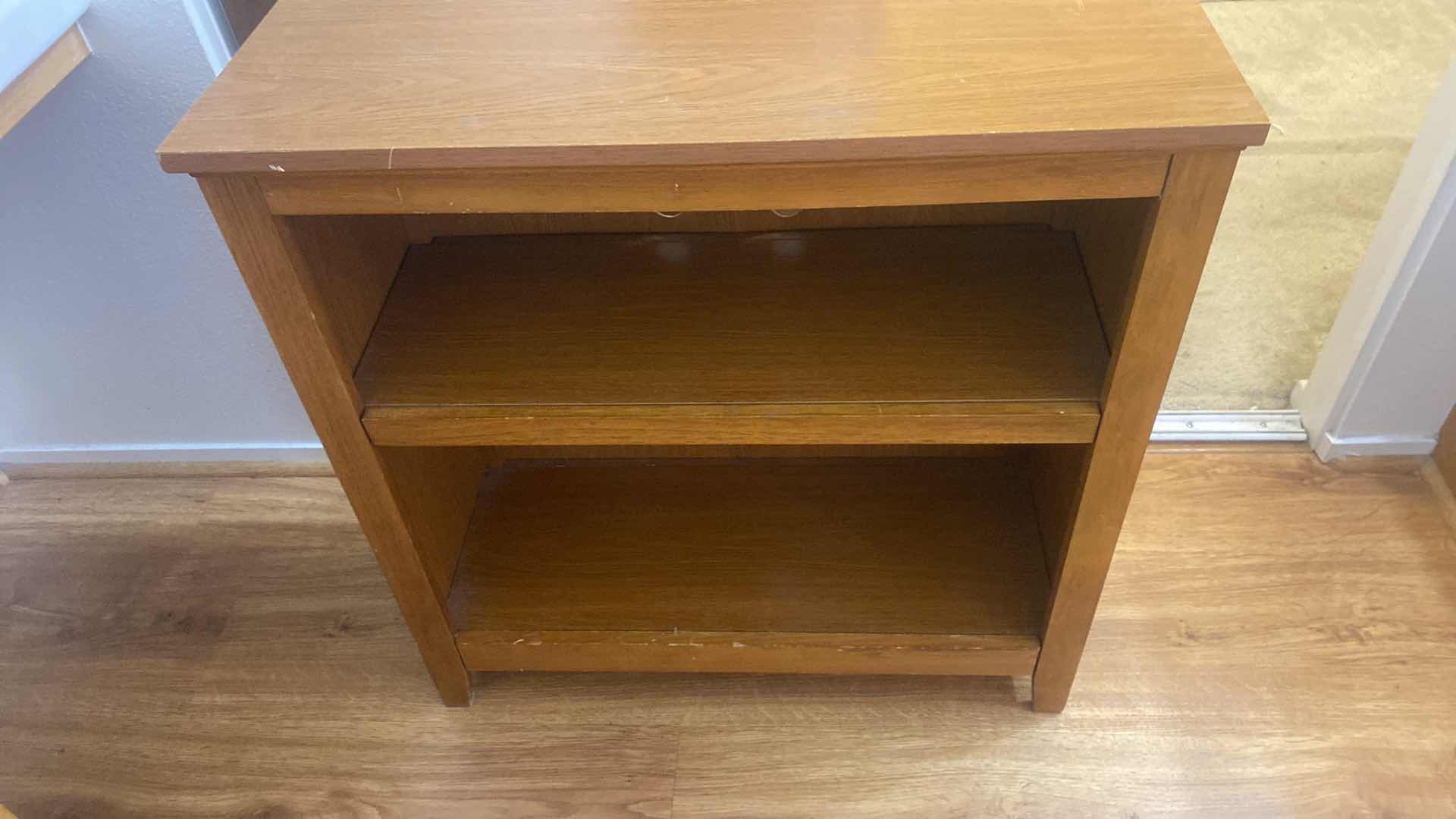 Photo 1 of WOOD 2 SHELF BOOKCASE 32” x 13 1/2“ H “34”