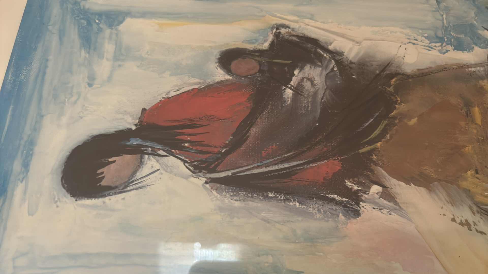 Photo 1 of FRAMED DEGRAZIA SIGNED WATERCOLOR ARTWORK 15 1/2” x 18 1/2”