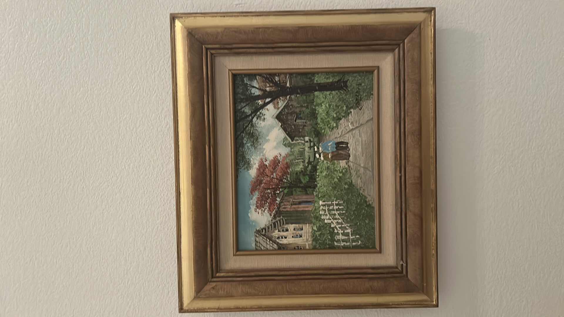 Photo 2 of FRAMED OIL ON CANVAS SIGNED  ARTWORK 16” x H14”