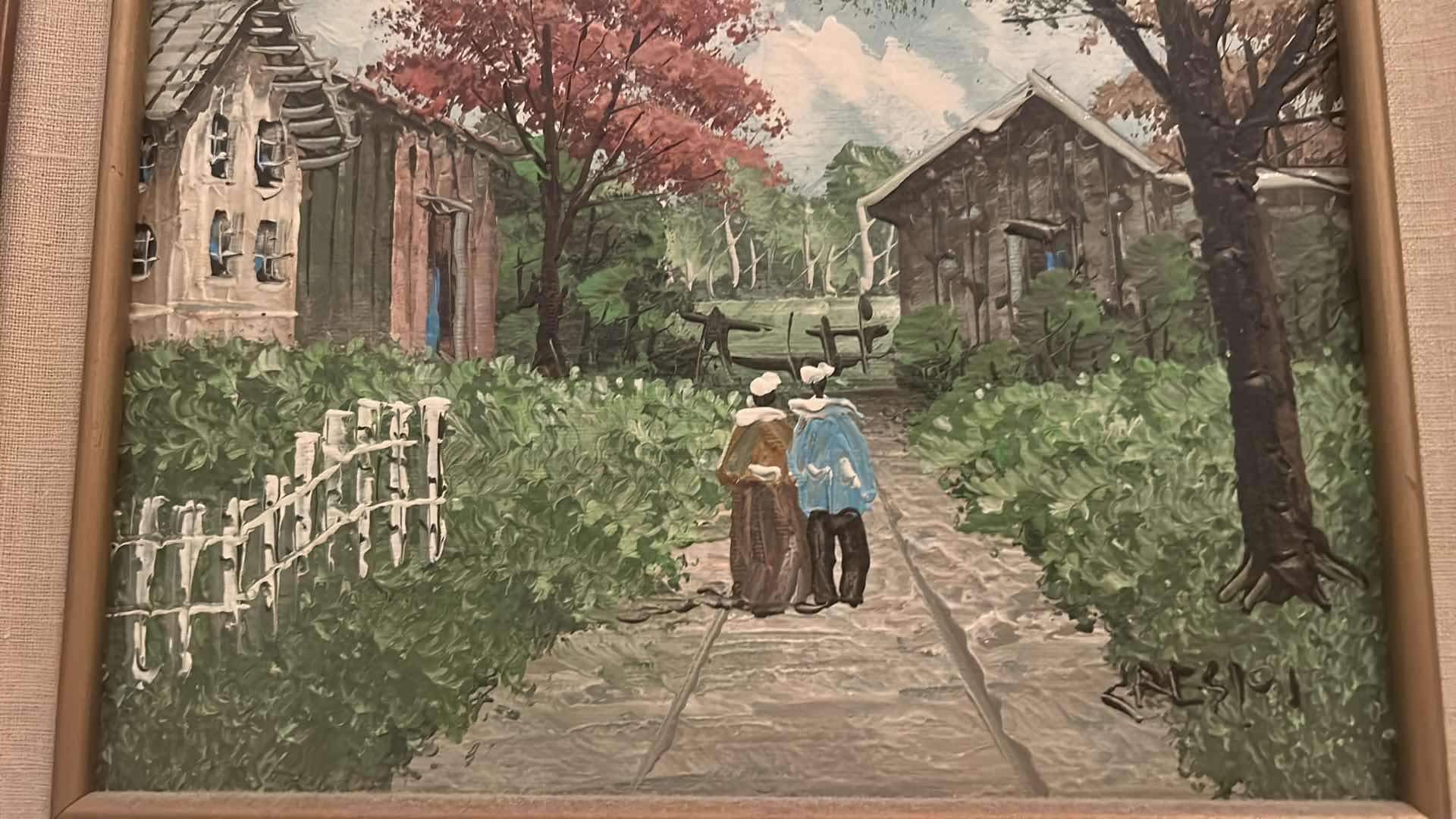 Photo 1 of FRAMED OIL ON CANVAS SIGNED  ARTWORK 16” x H14”