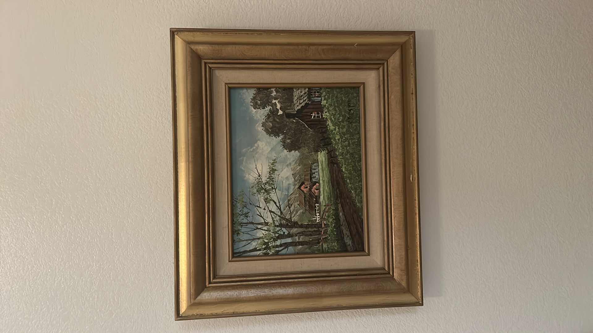 Photo 2 of FRAMED OIL ON CANVAS SIGNED ARTWORK 14” x H16”