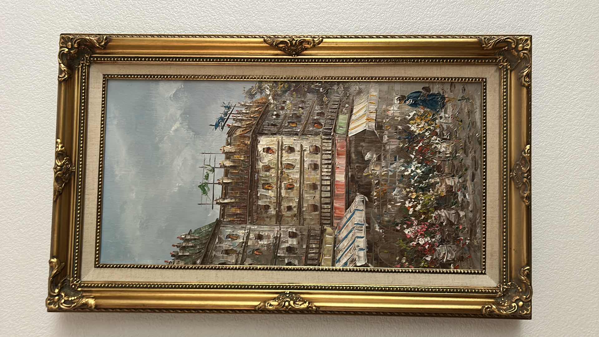 Photo 1 of FRAMED OIL ON CANVAS,  BURRETT ARTWORK 17” x H29”