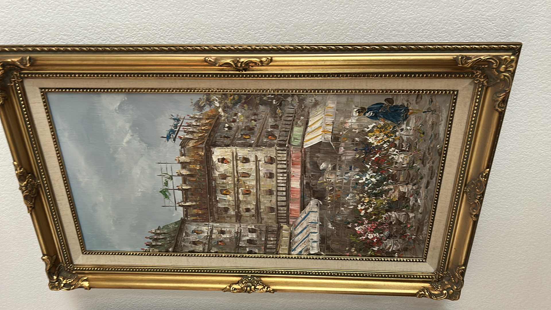 Photo 1 of FRAMED OIL ON CANVAS,  BURRETT ARTWORK 17” x H29”