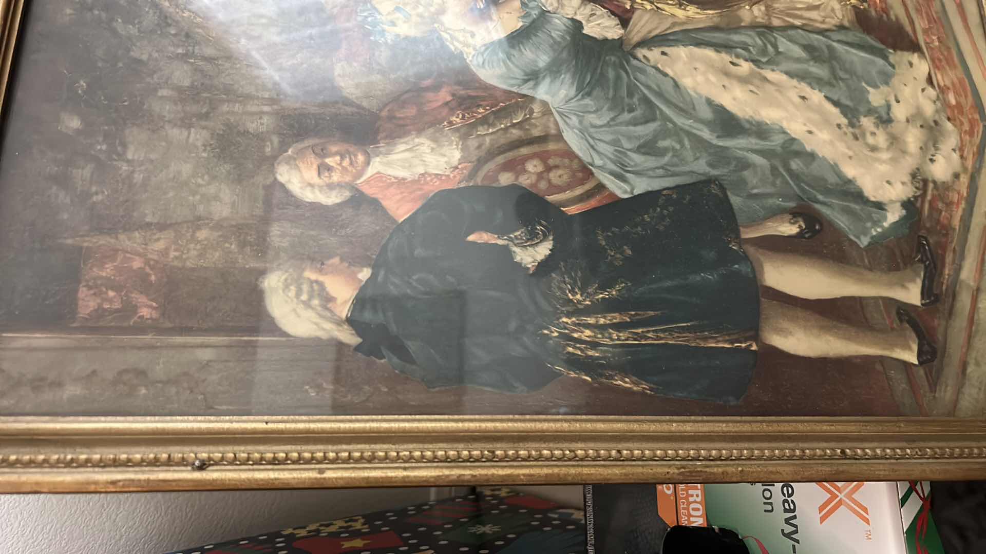 Photo 1 of $300 VINTAGE FRAMED "THE CHESS PLAYERS” BY P ARENGEN ARTWORK 30“ x H24“