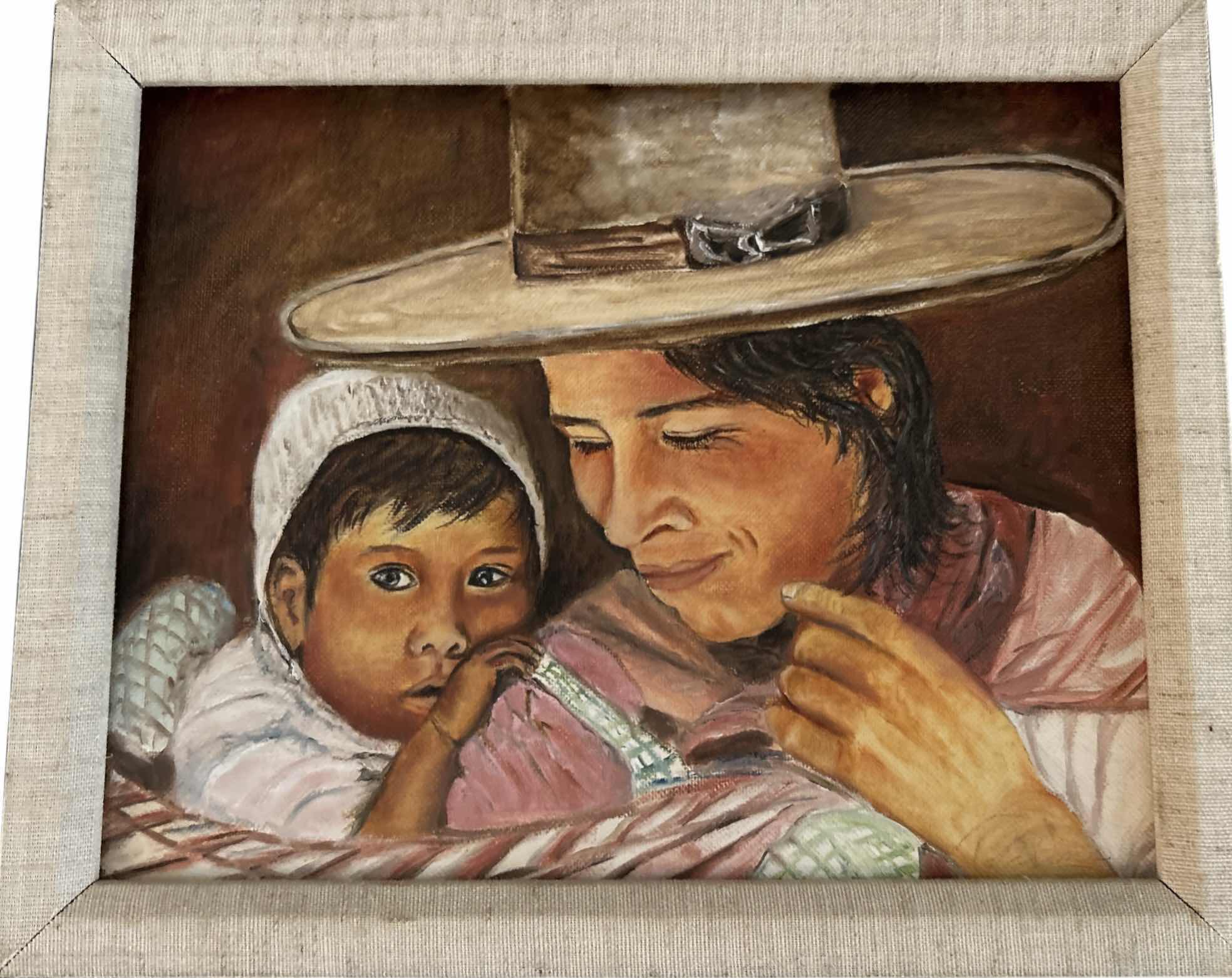 Photo 1 of FRAMED OIL ON CANVAS ARTWORK 11“ x H9“