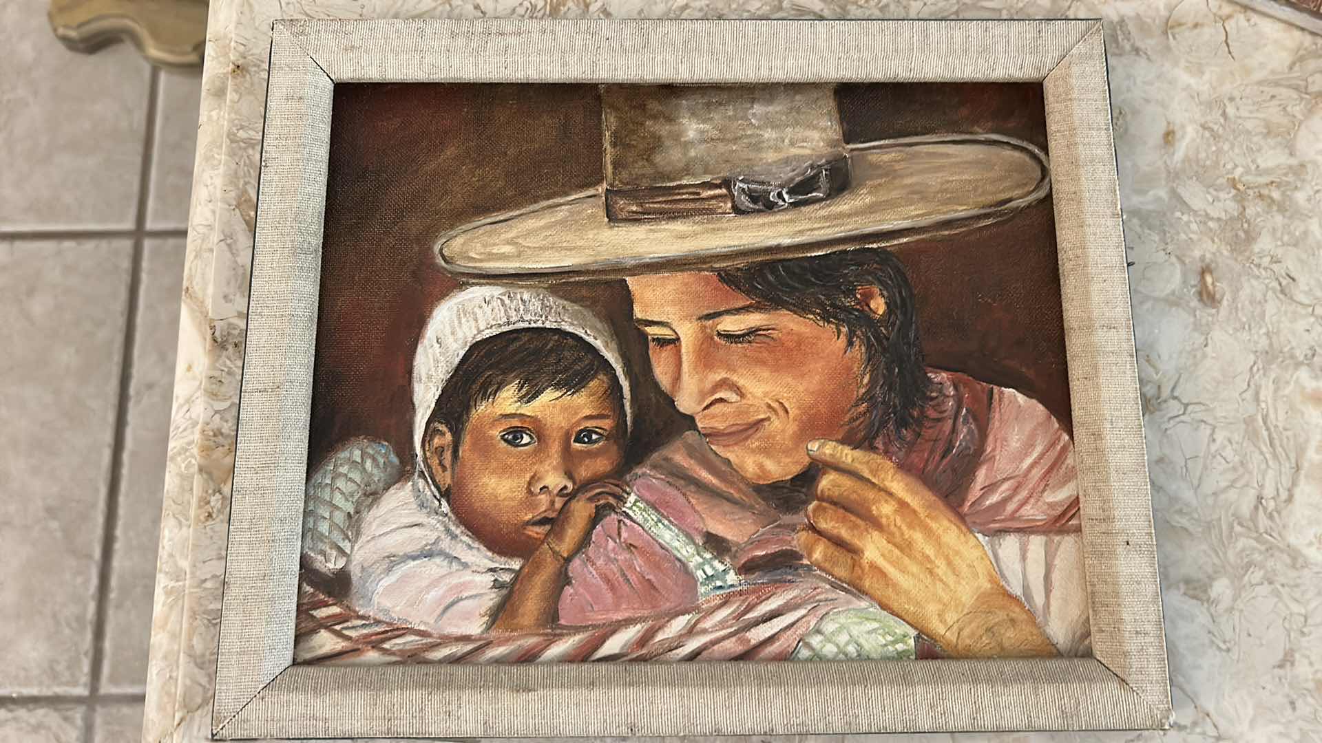 Photo 1 of FRAMED OIL ON CANVAS ARTWORK 11“ x H9“