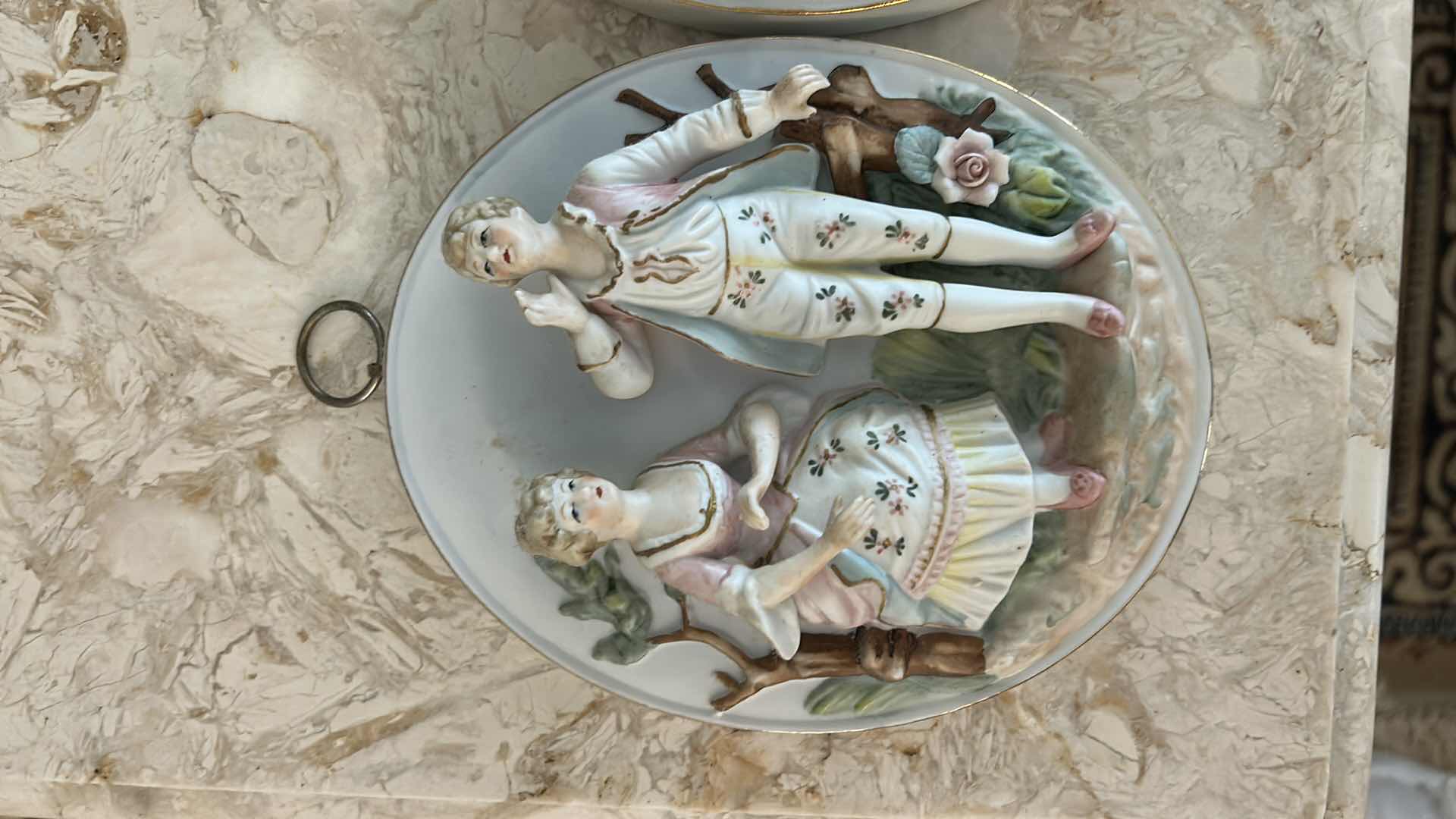 Photo 1 of 2 VINTAGE PORCELAIN WALL PLAQUES H6.5”