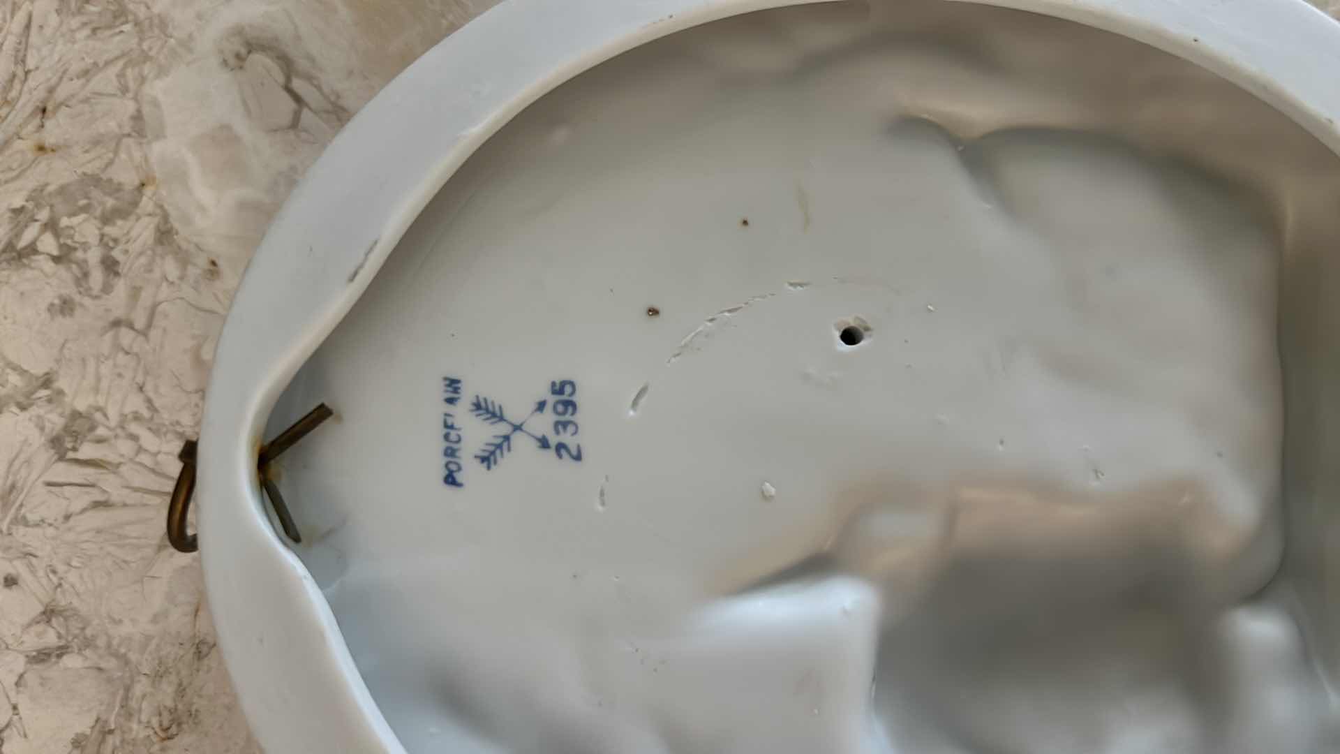 Photo 4 of 2 VINTAGE PORCELAIN WALL PLAQUES H6.5”