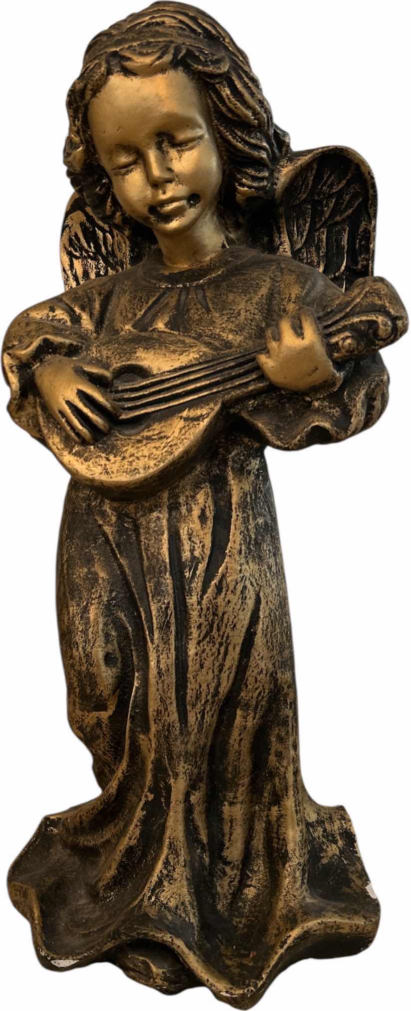 Photo 1 of LARGE ORNATE GOLD CERAMIC ANGEL H29”