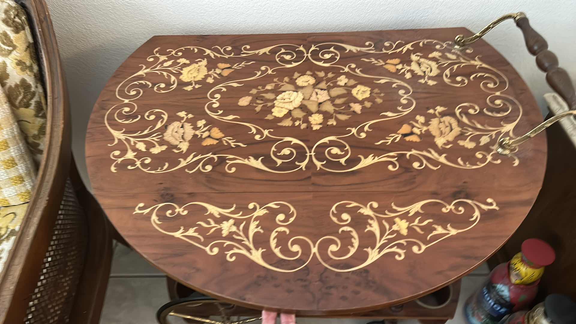 Photo 4 of VINTAGE PAINTED BARCART 30“ x 16“ x 26