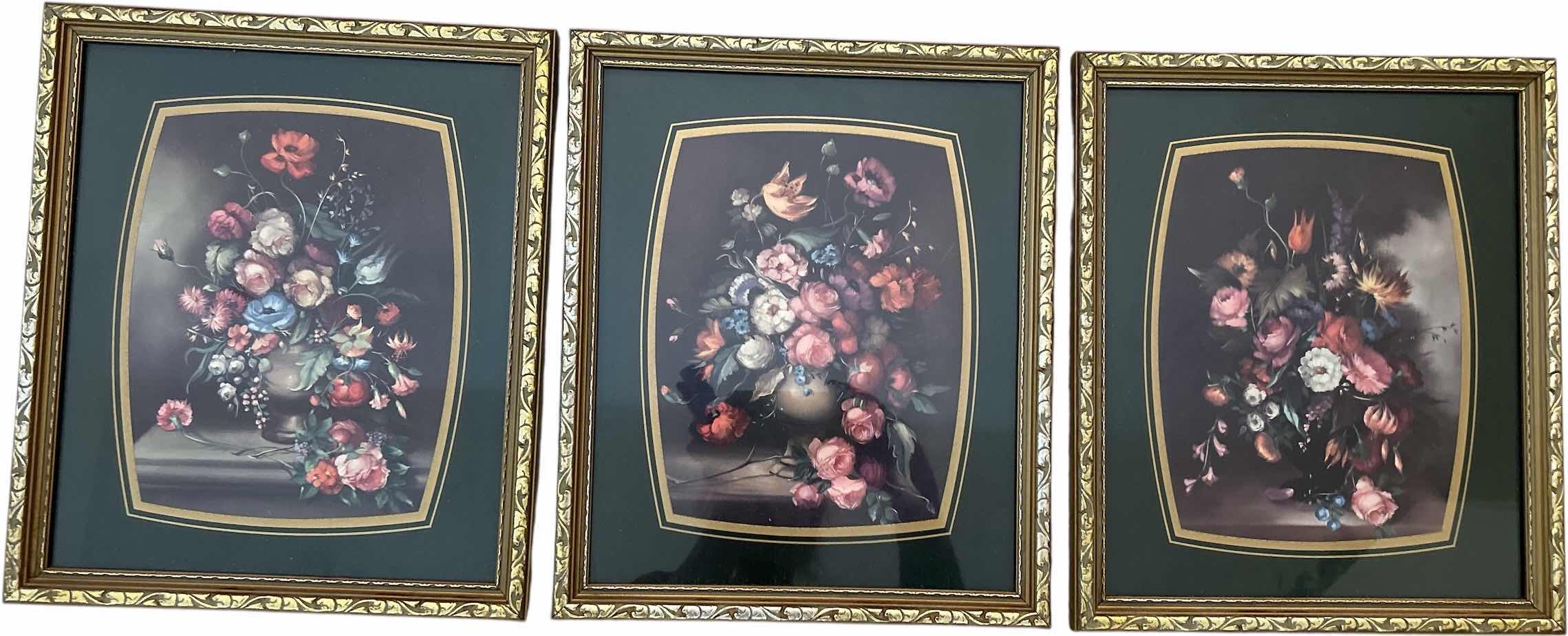 Photo 1 of 3 PC VINTAGE FRAMED STILL LIFE ARTWORK 11” x H13”