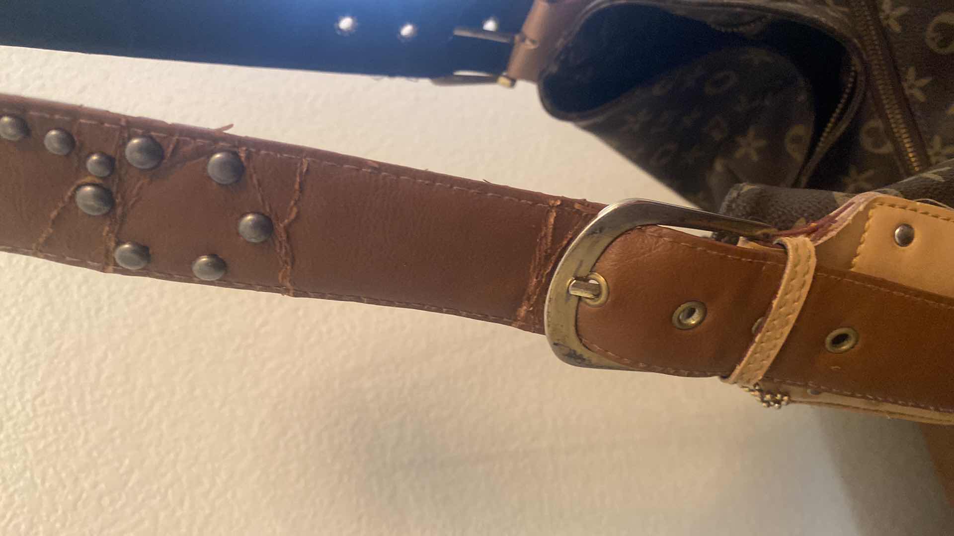 Photo 1 of LANY HANDBAG - HANDLE REQUIRES REPAIR 14” x 12”