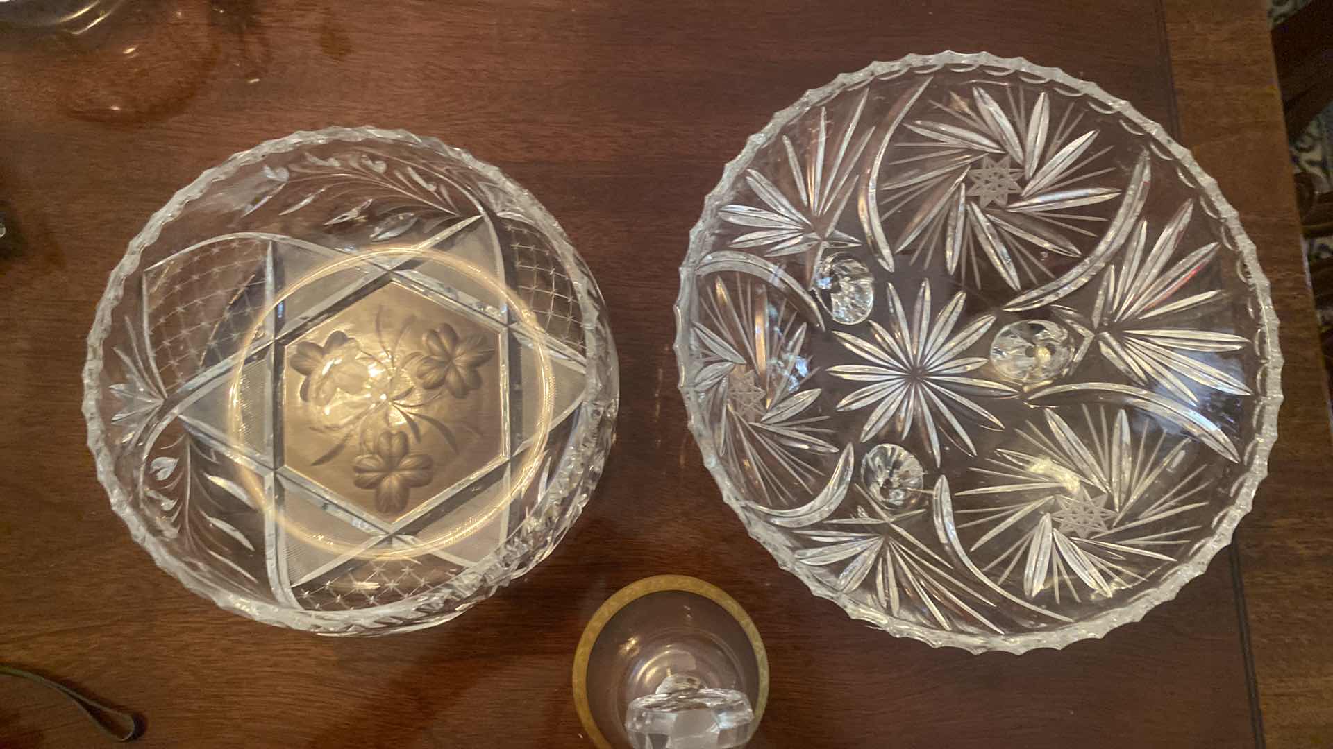 Photo 1 of 2 - CRYSTAL BOWLS & BELL H6”