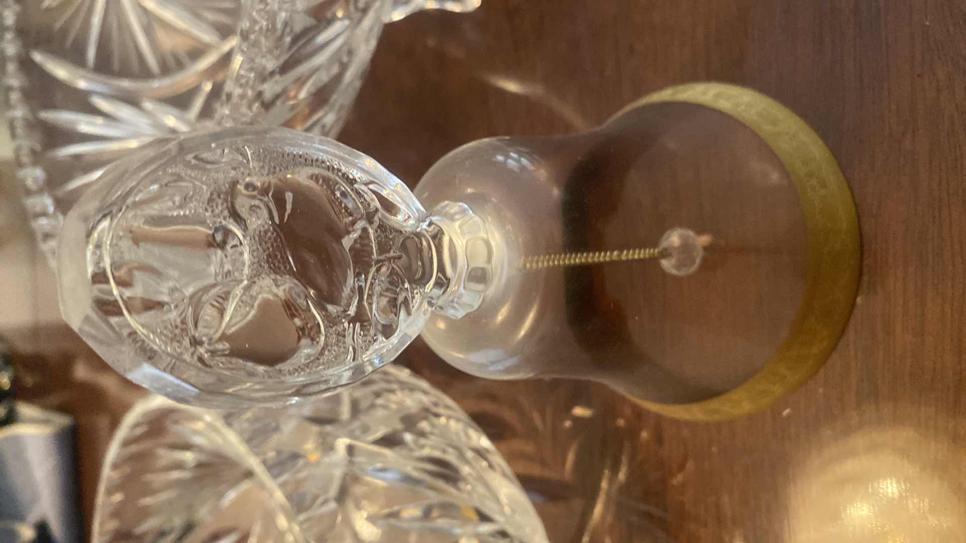 Photo 3 of 2 - CRYSTAL BOWLS & BELL H6”