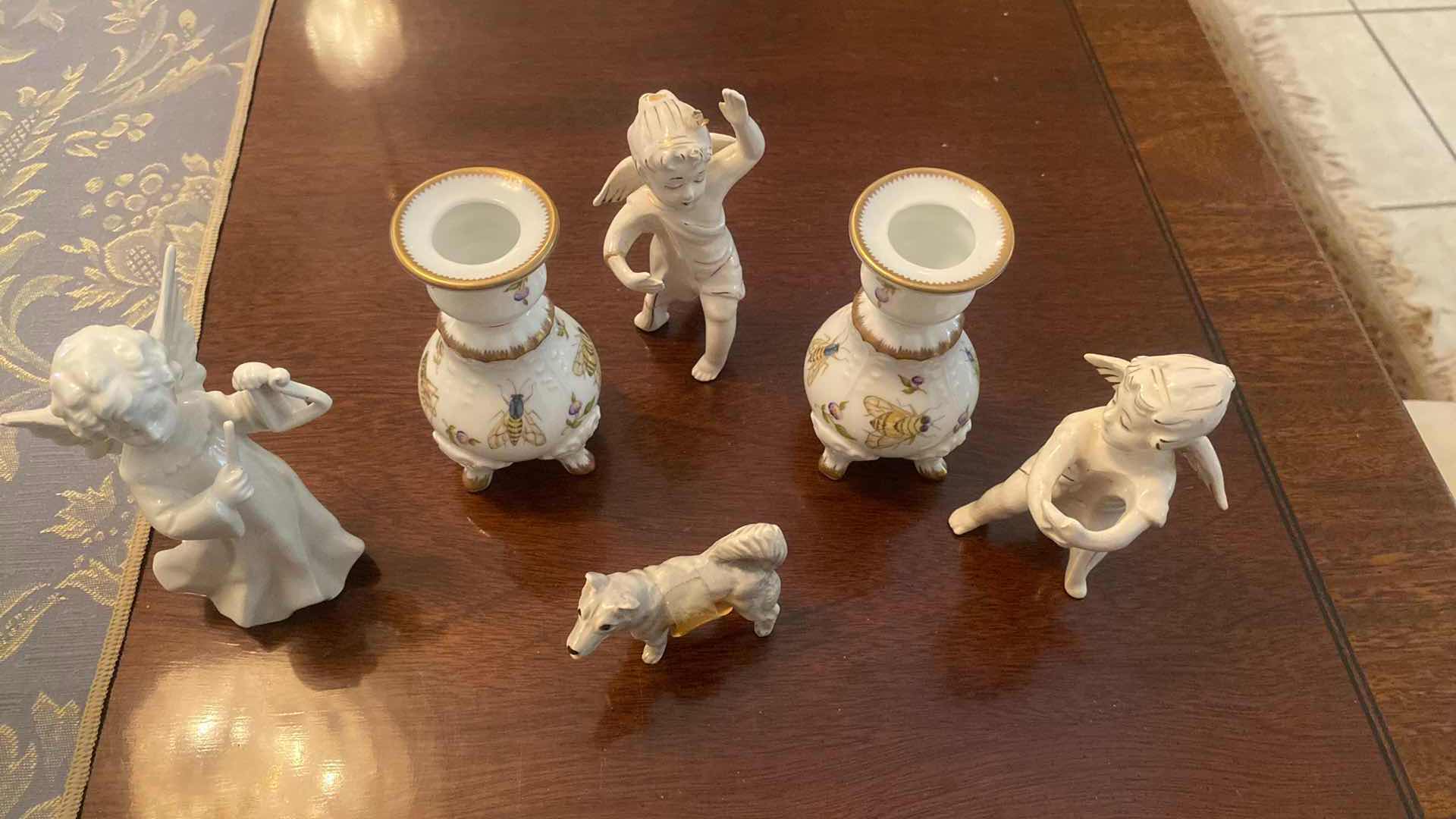 Photo 1 of 6 - CANDLE HOLDERS & FIGURINES TALLEST H4”