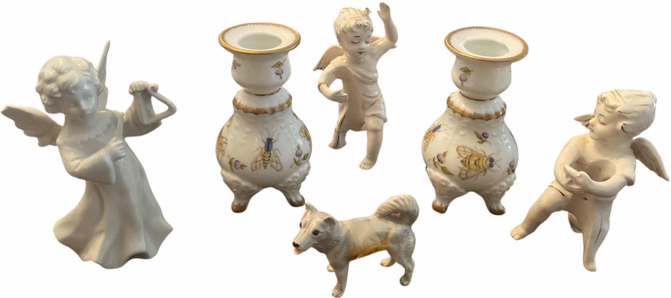 Photo 1 of 6 - CANDLE HOLDERS & FIGURINES TALLEST H4”