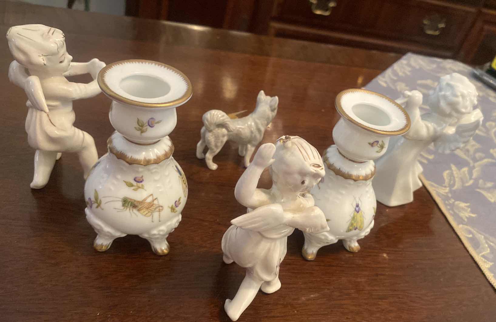 Photo 1 of 6 - CANDLE HOLDERS & FIGURINES TALLEST H4”