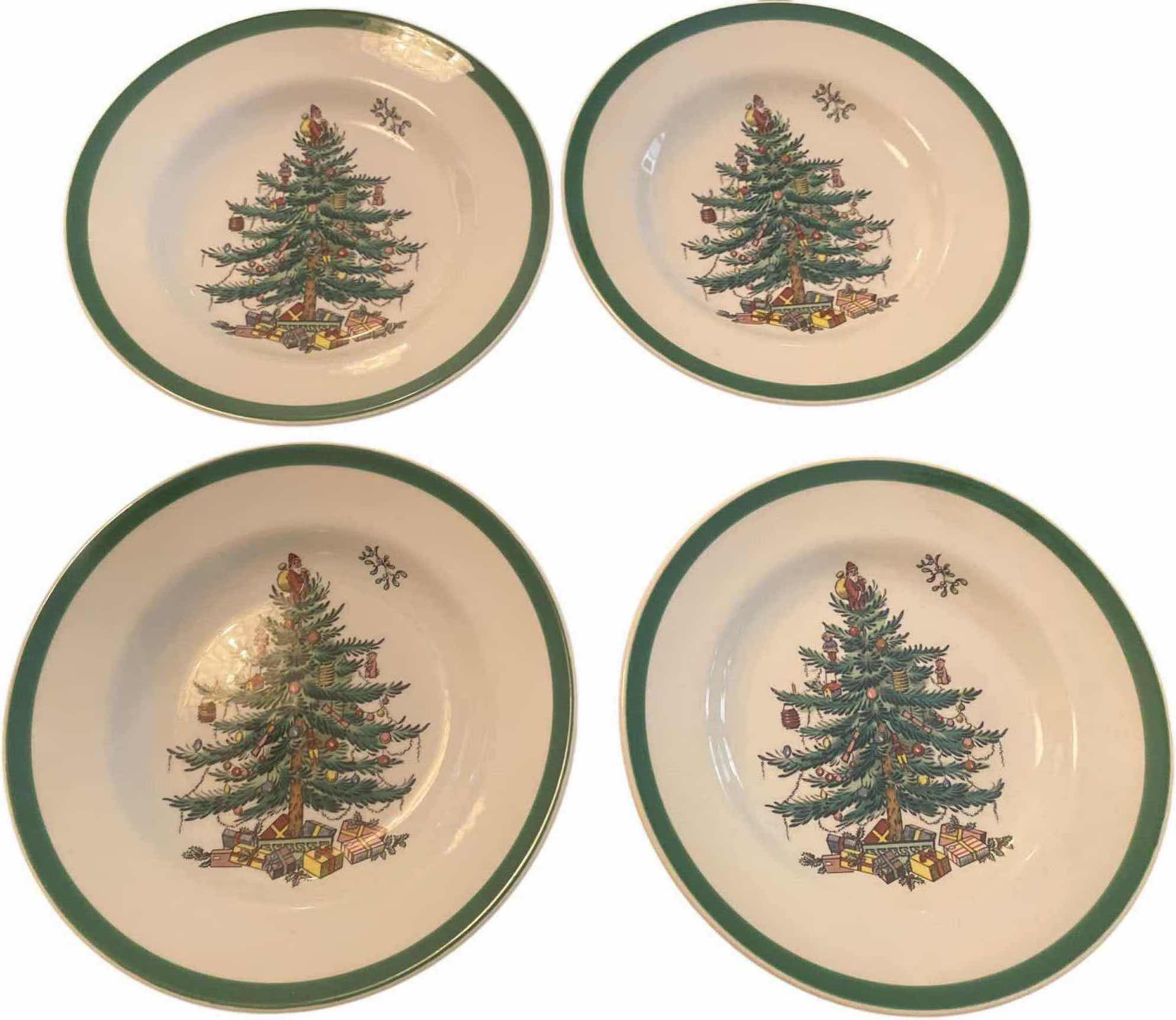 Photo 1 of 4 SPODE CHRISTMAS TREE PLATES 6 1/2”