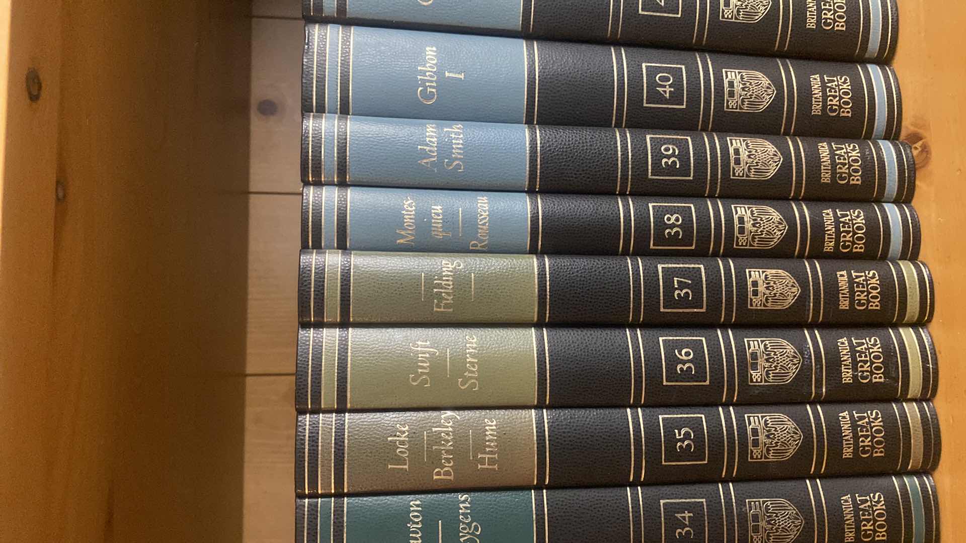 Photo 1 of BOOKS - BRITANNICA GREAT BOOKS VOLUMES 1 to 54