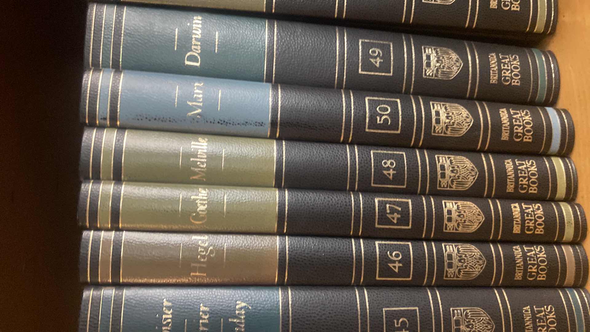 Photo 1 of BOOKS - BRITANNICA GREAT BOOKS VOLUMES 1 to 54