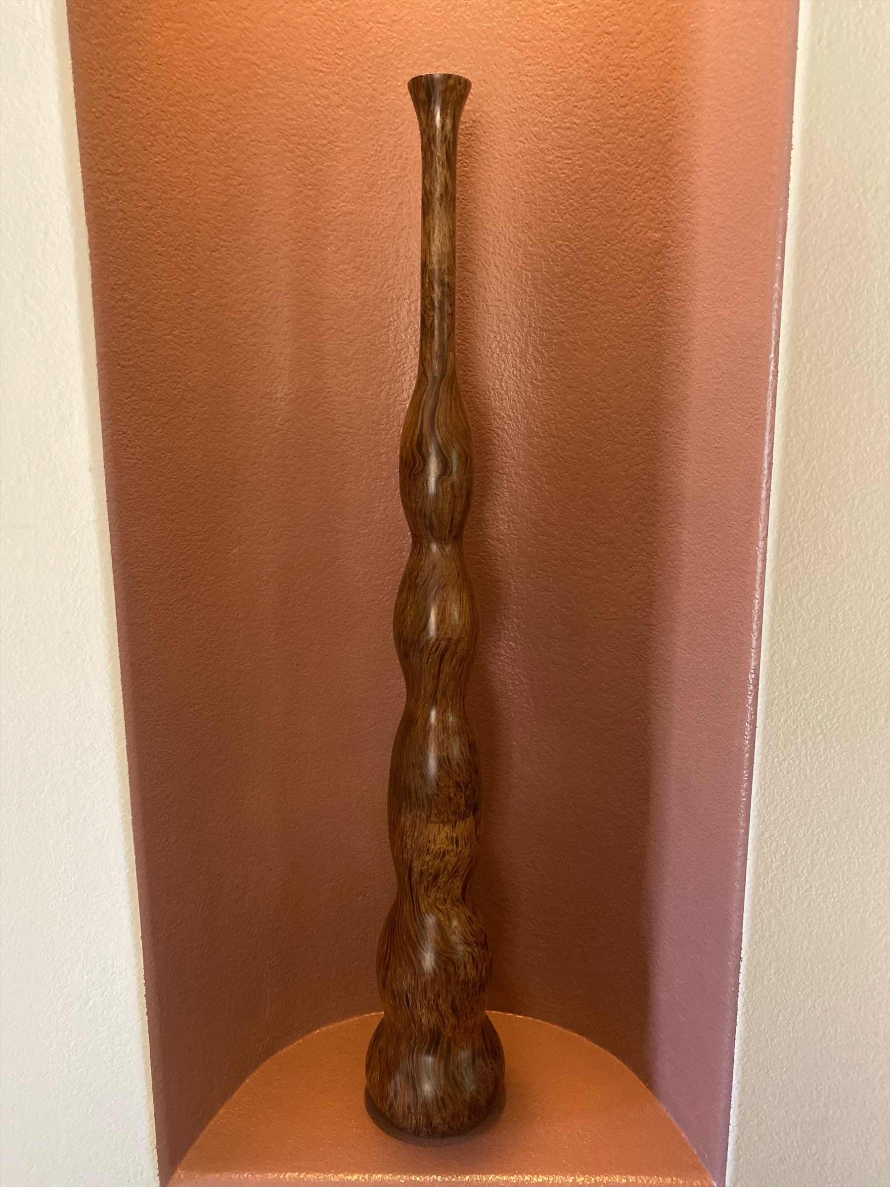 Photo 1 of WOOD VASE H44 1/2”