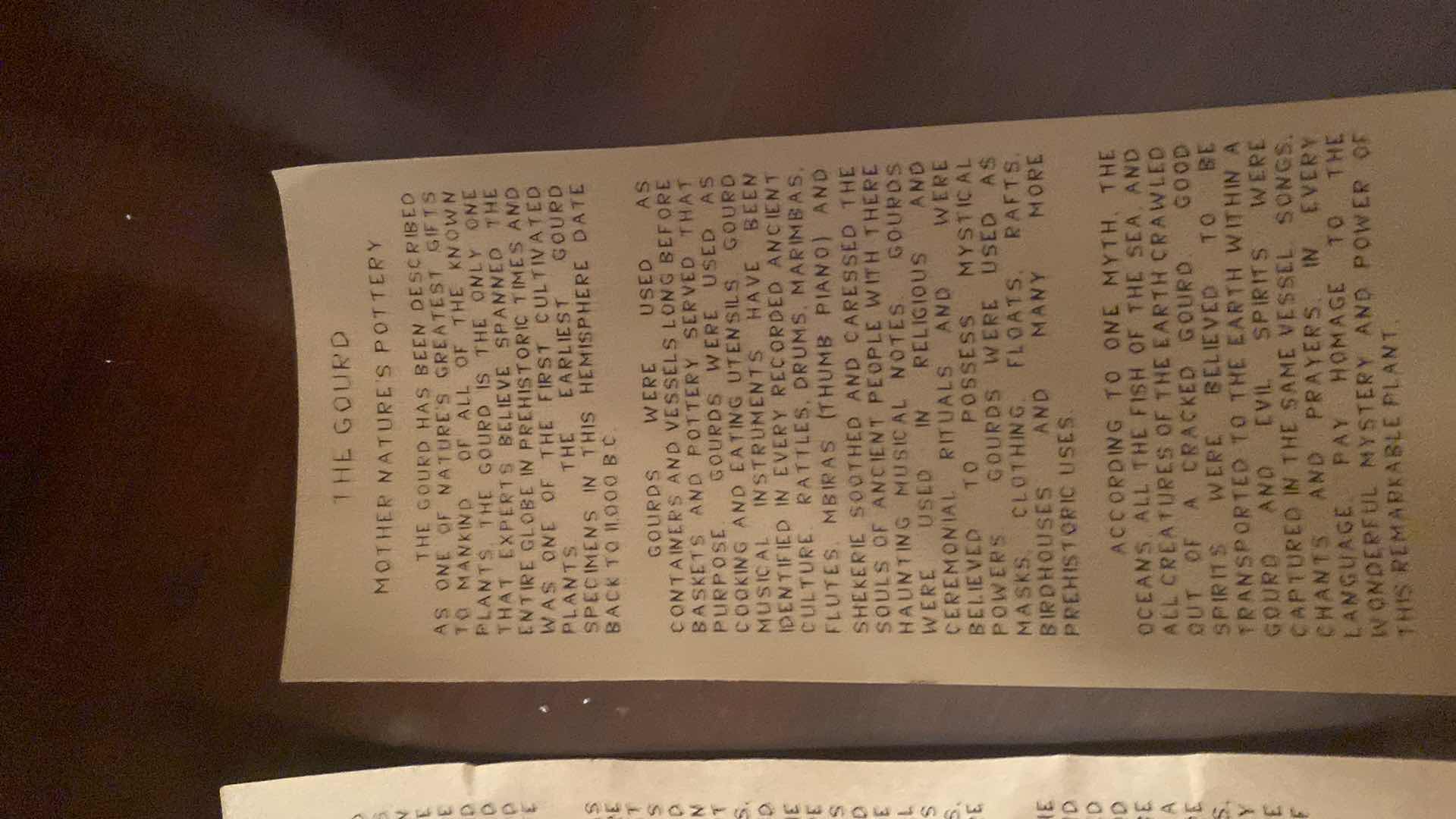 Photo 1 of GOURD POTTERY 9” x 9”