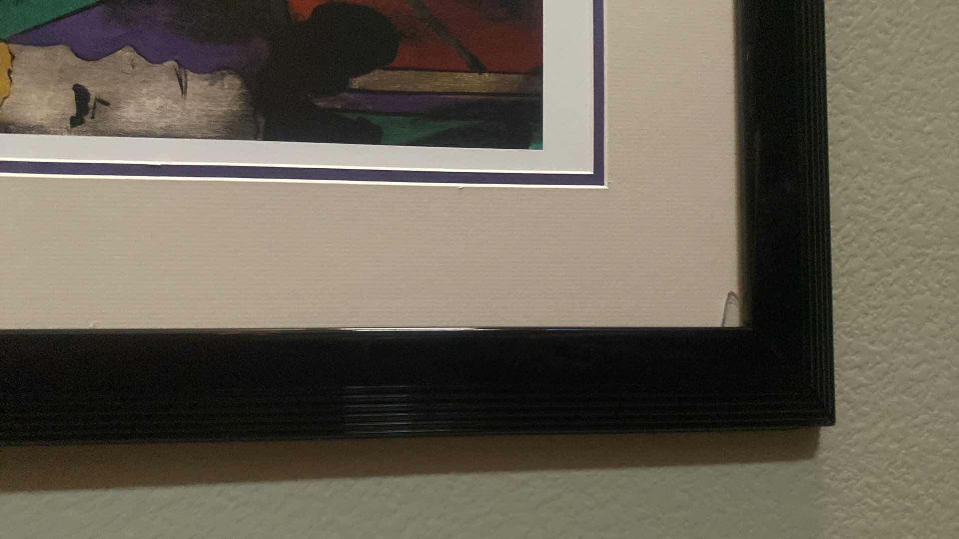 Photo 1 of FRAMED “GRAND ORCHESTRA” BY LINDA LE KINIFF SIGNED ARTWORK 41 1/2” x 36”