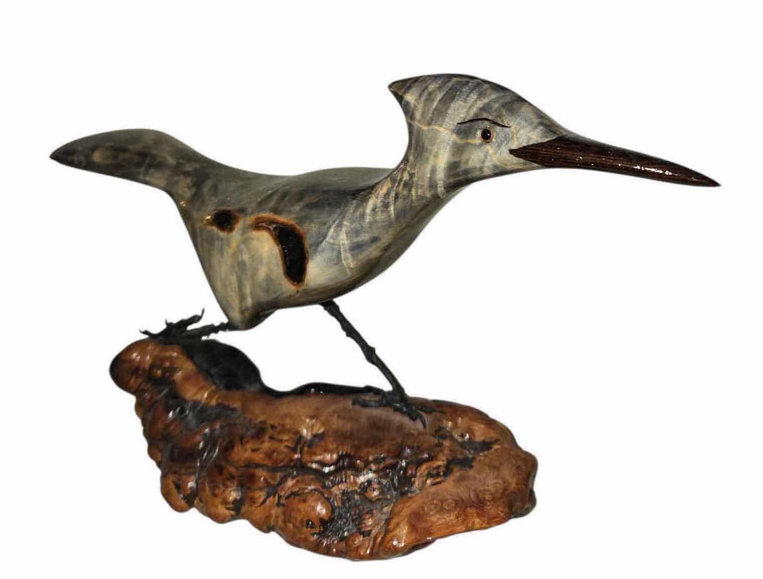 Photo 1 of CARVED WOOD ROAD RUNNER ON MANZANITA 10 1/2” x 6”