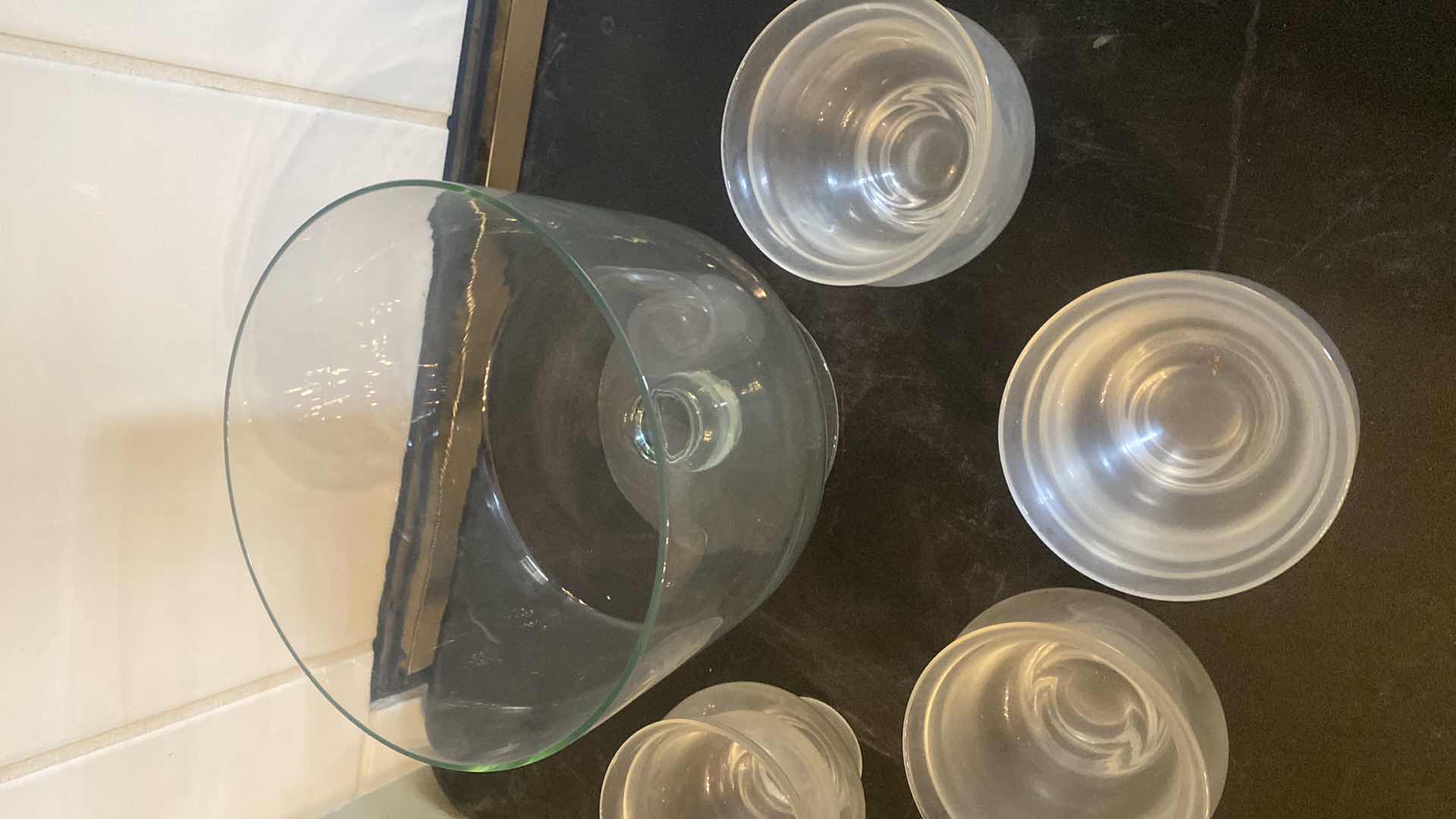 Photo 1 of 4 SHRIMP COCKTAIL GLASSES & TRIFLE DISH